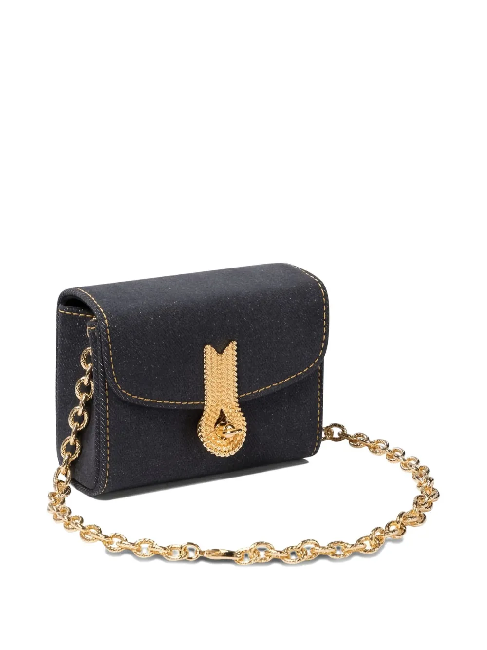 Amato Daniele Denim Clutch Bag In Blue