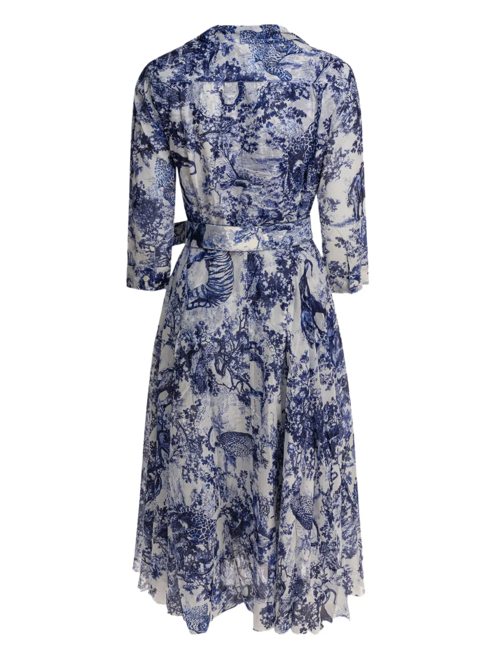 Samantha Sung Aster belted dress - Blauw