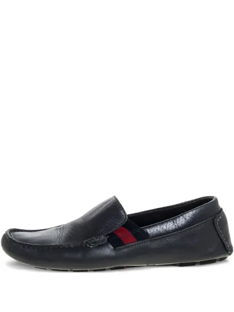 Gucci Pre-Owned Web-detail loafers