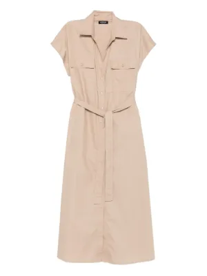 ワンピース DONDUP Woman Dress White DA450PF0010RXXXW 000 Women's Dresses | Dondup