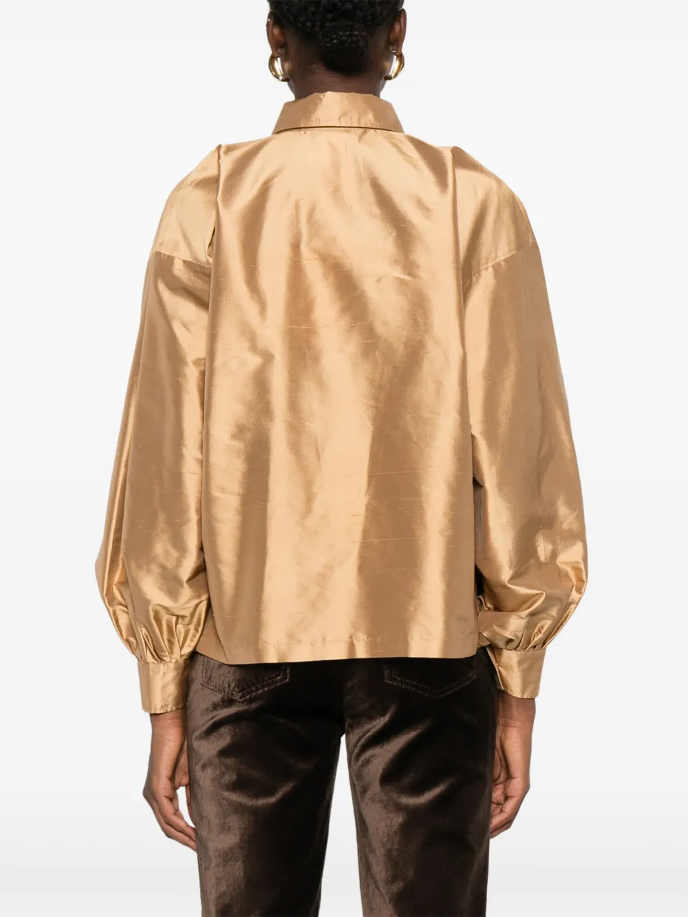 Max Mara Zijden blouse Beige