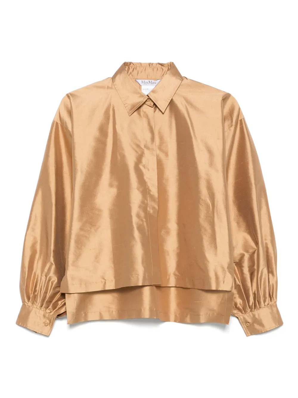 Max Mara Zijden blouse Beige