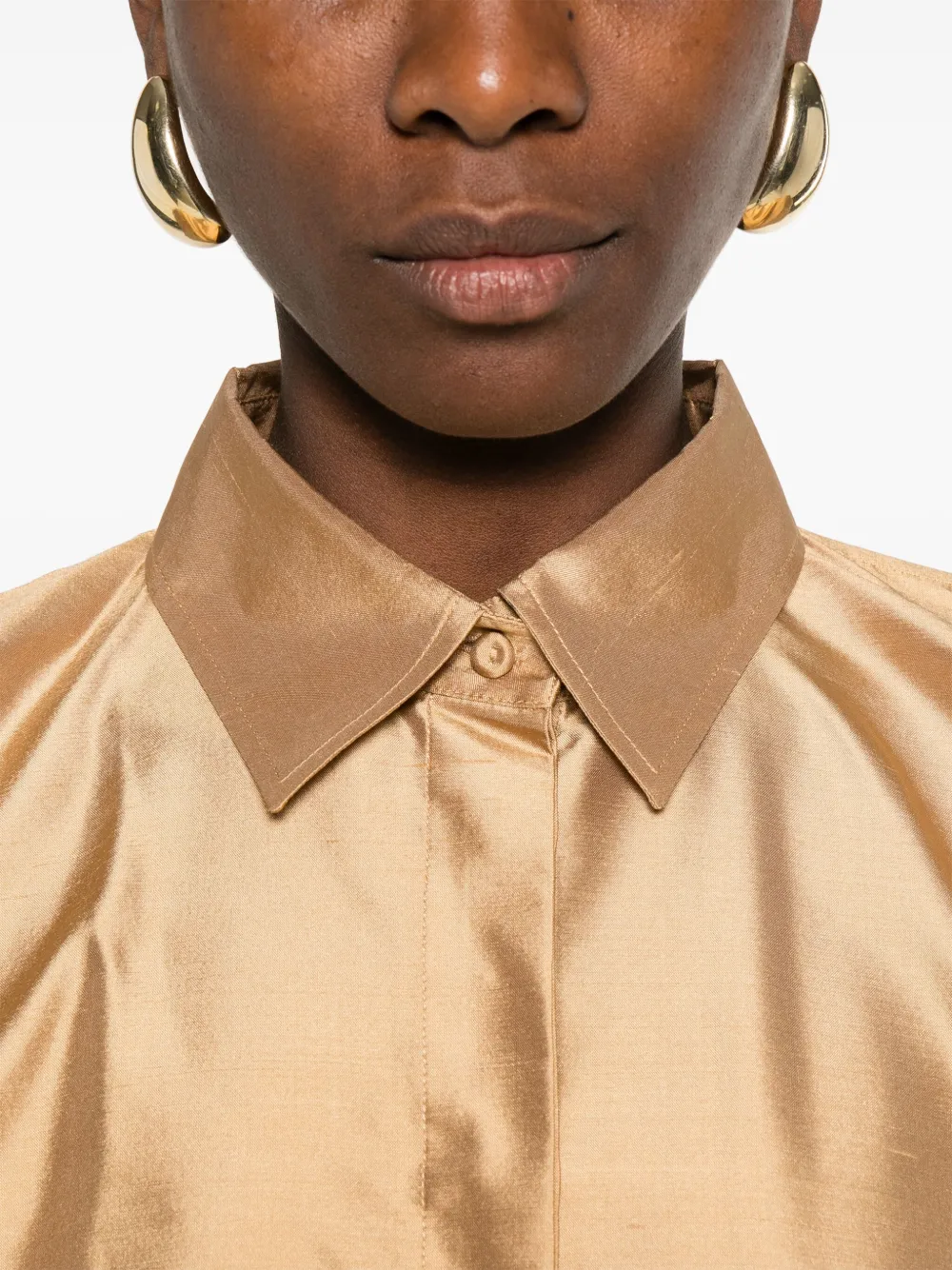 Max Mara Zijden blouse Beige