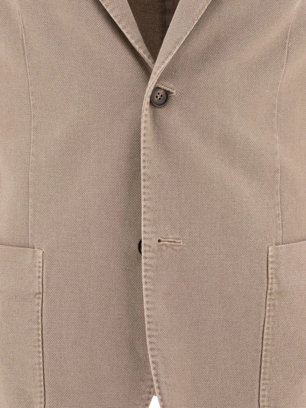 Incotex single-breasted patch-pocket blazer Beige