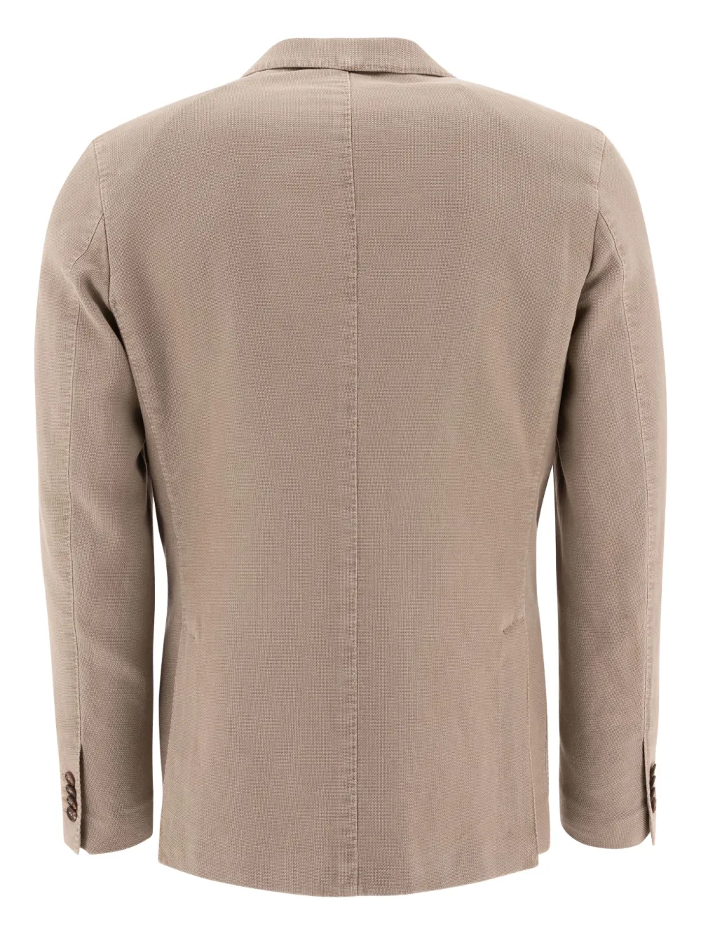 Incotex single-breasted patch-pocket blazer Beige