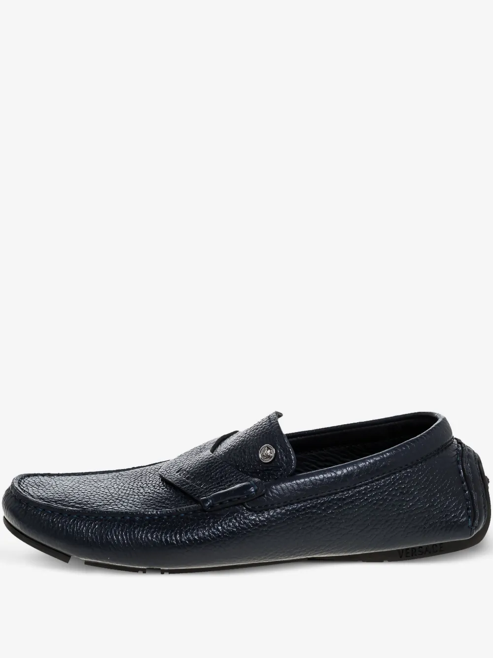 Versace Pre-Owned leather loafers | Blue | Image 1