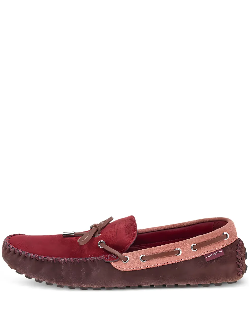 Louis Vuitton Pre-Owned mocassins en daim | rouge | Image 1