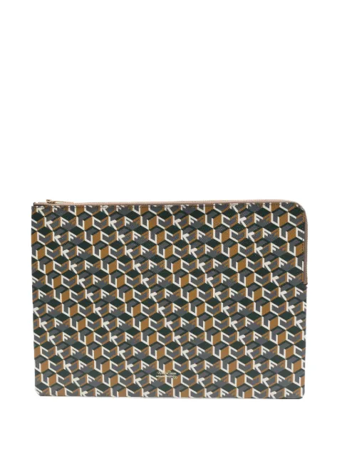 Undercover patterned clutch bag