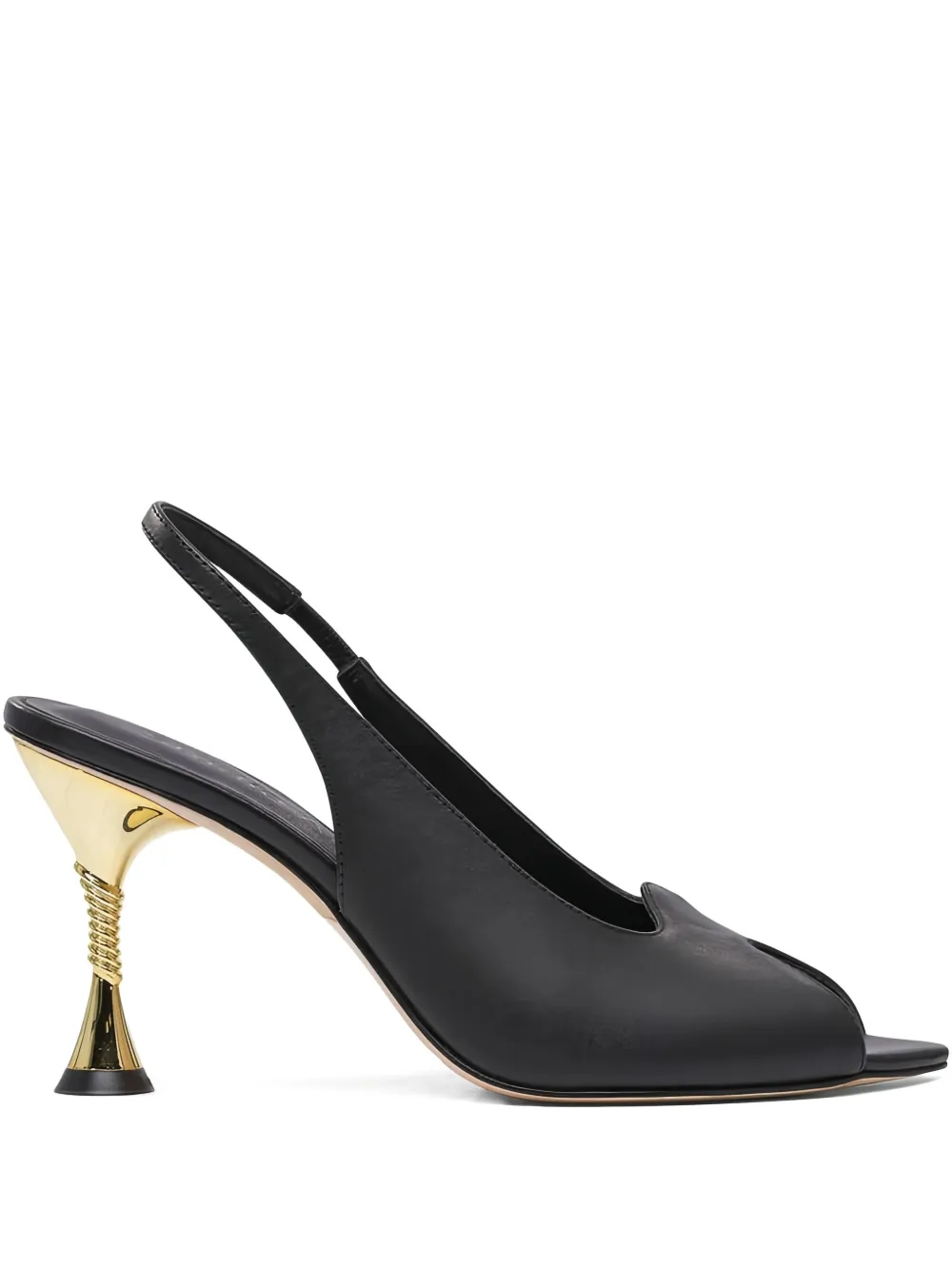 Studio Amelia 90mm Helix slingback pumps Black