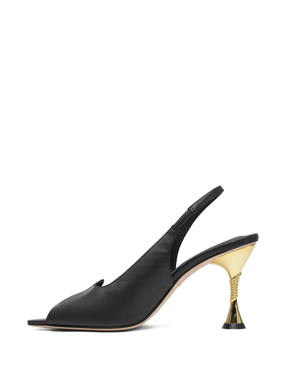 Studio Amelia 90 mm Helix slingback pumps Zwart
