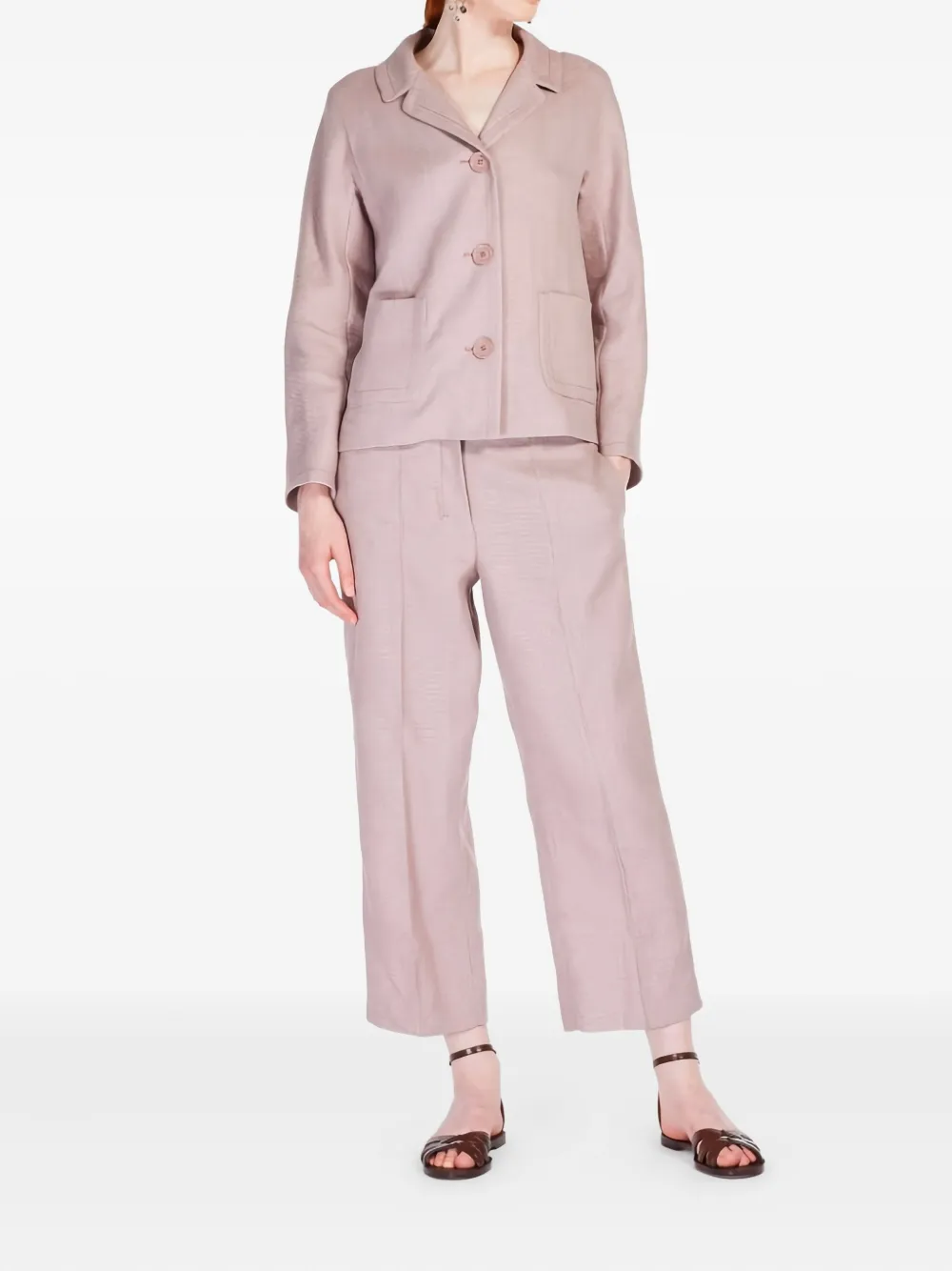 'S Max Mara cropped wide-leg trousers - Roze