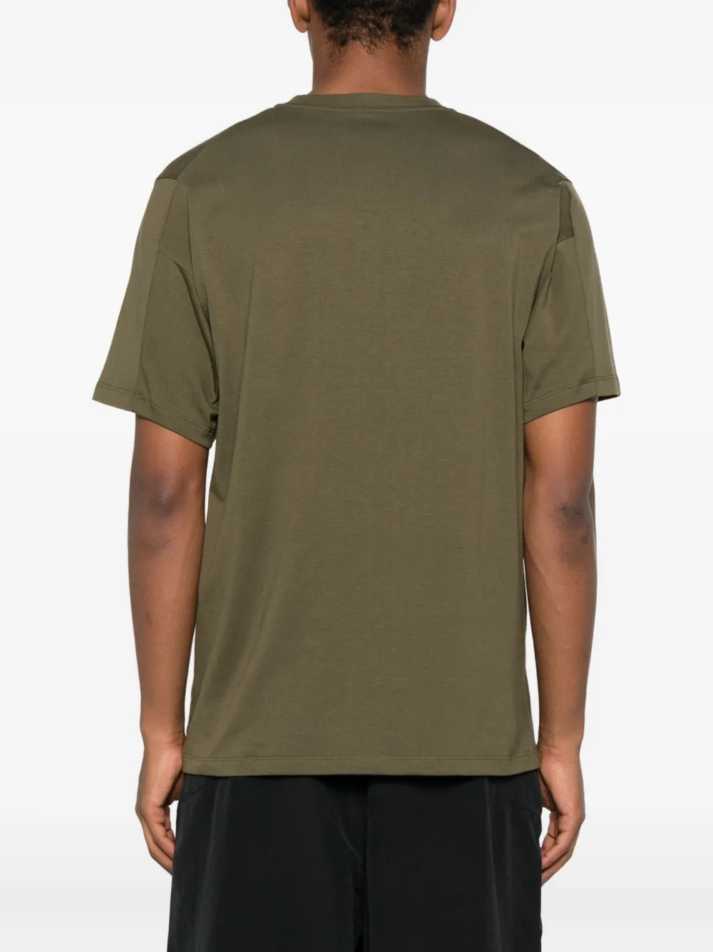 Arc'teryx T-shirt met geborduurd logo en ronde hals Groen