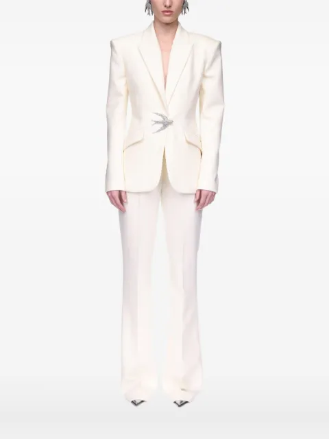 David Koma bird-embellished blazer