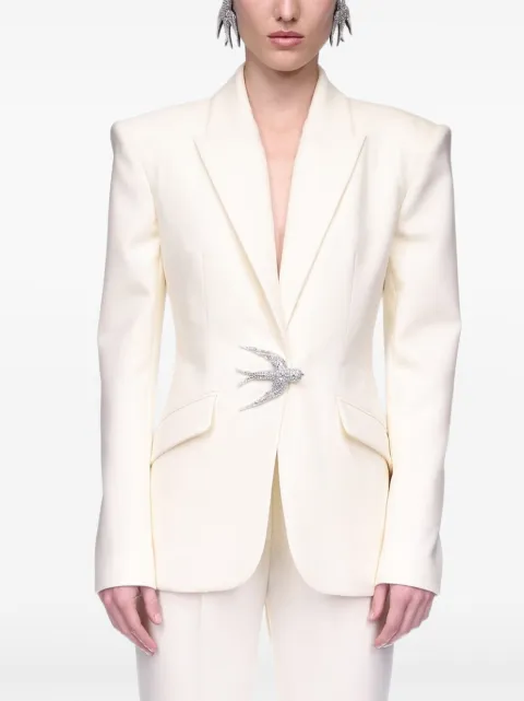 David Koma bird-embellished blazer