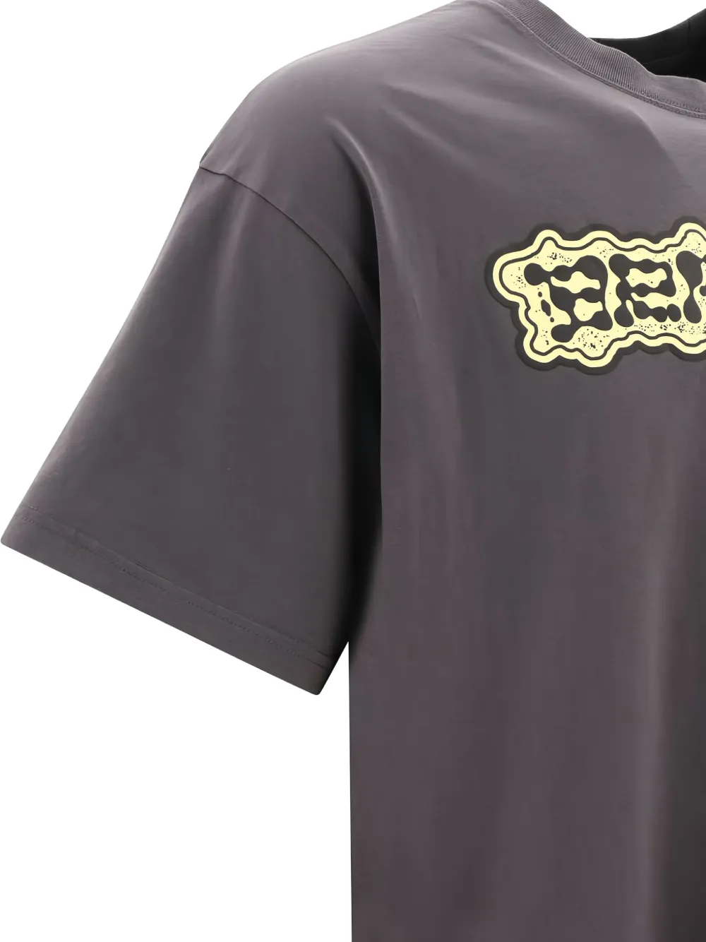 Brain Dead Katoenen T-shirt met grafische print Grijs