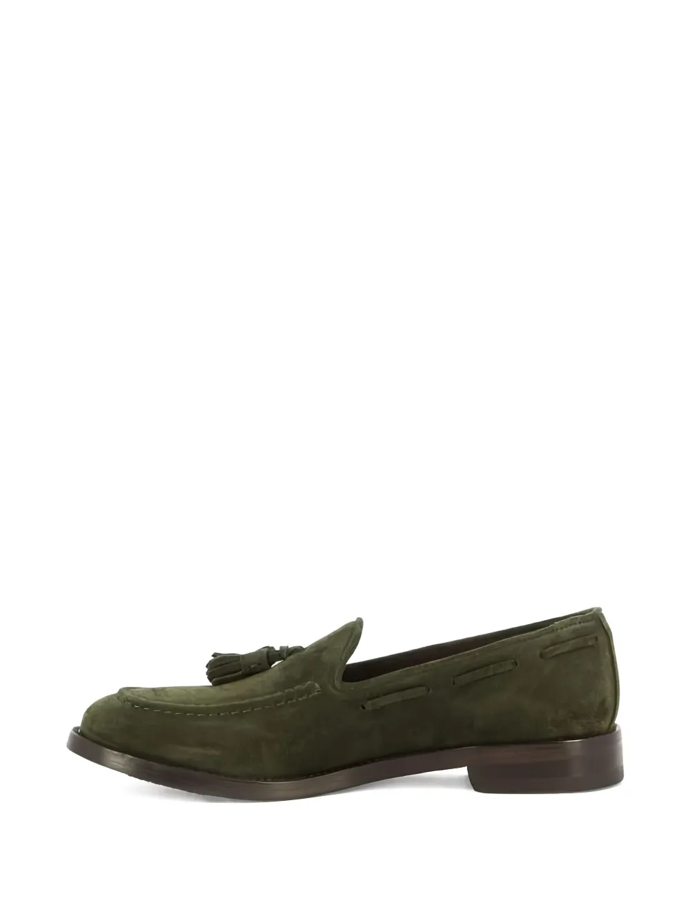 Sturlini Firenze Tassel Suede Loafers In Green