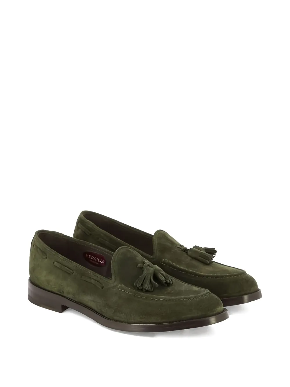 Sturlini Firenze Tassel Suede Loafers In Green
