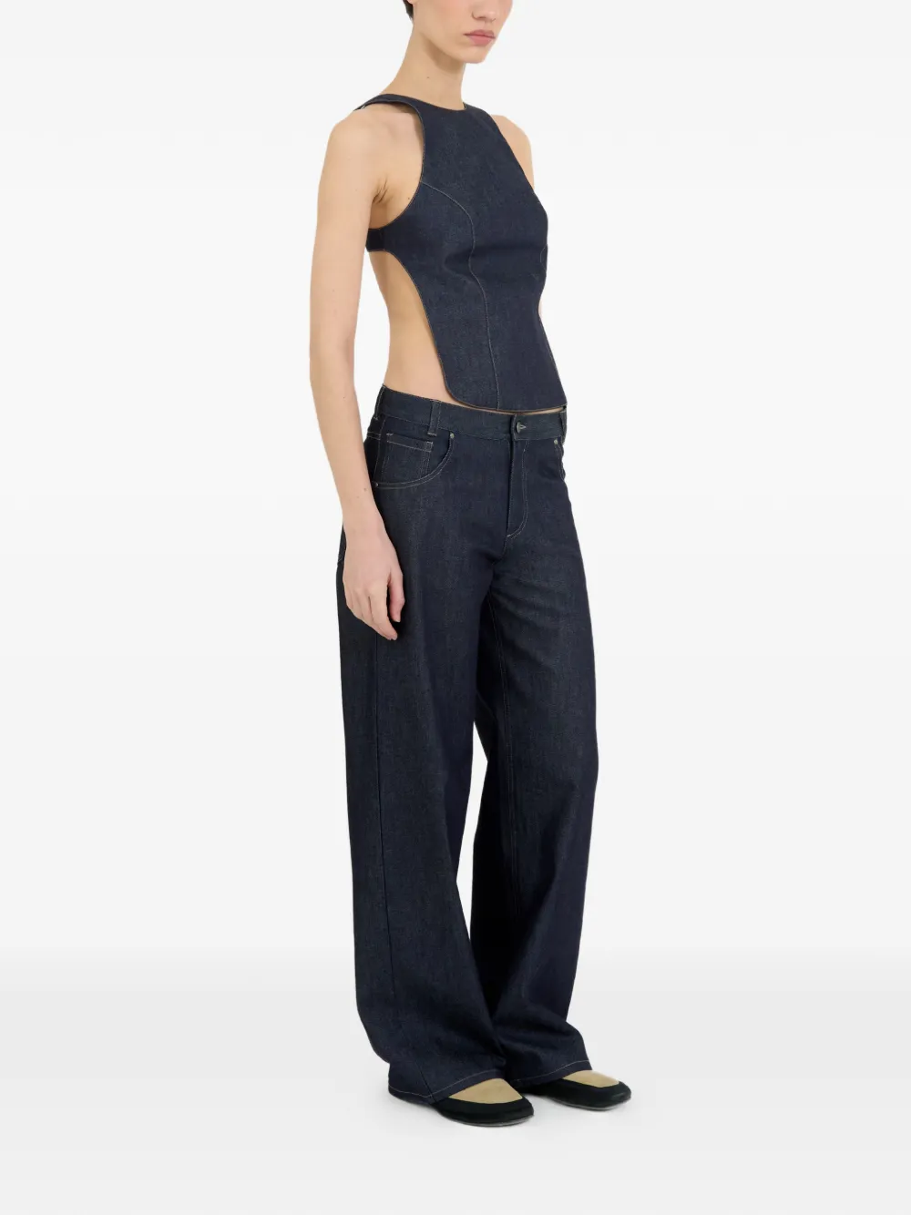 Open-Back Tank Top