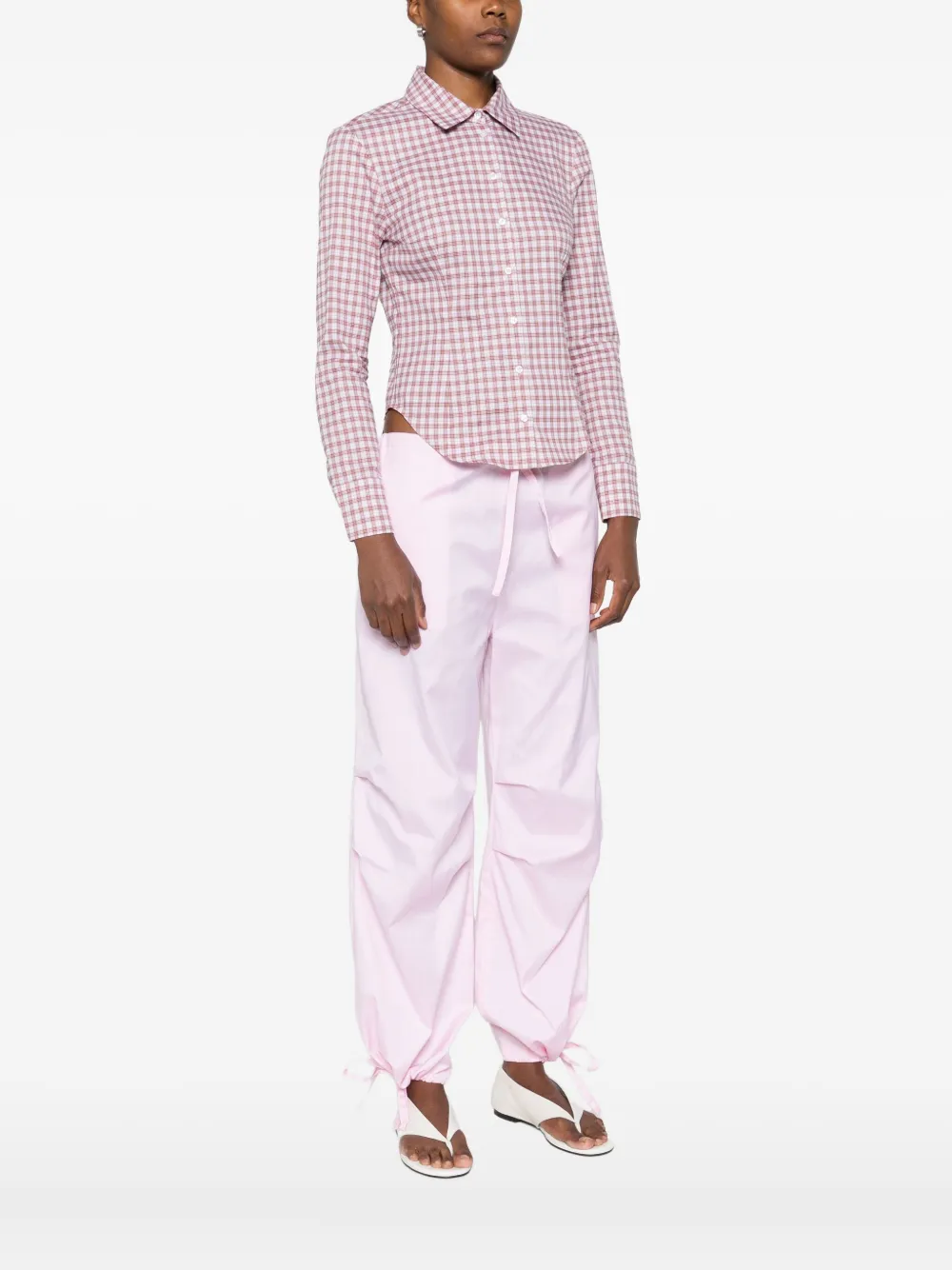  Alfie Checked Cotton Shirt - Red 