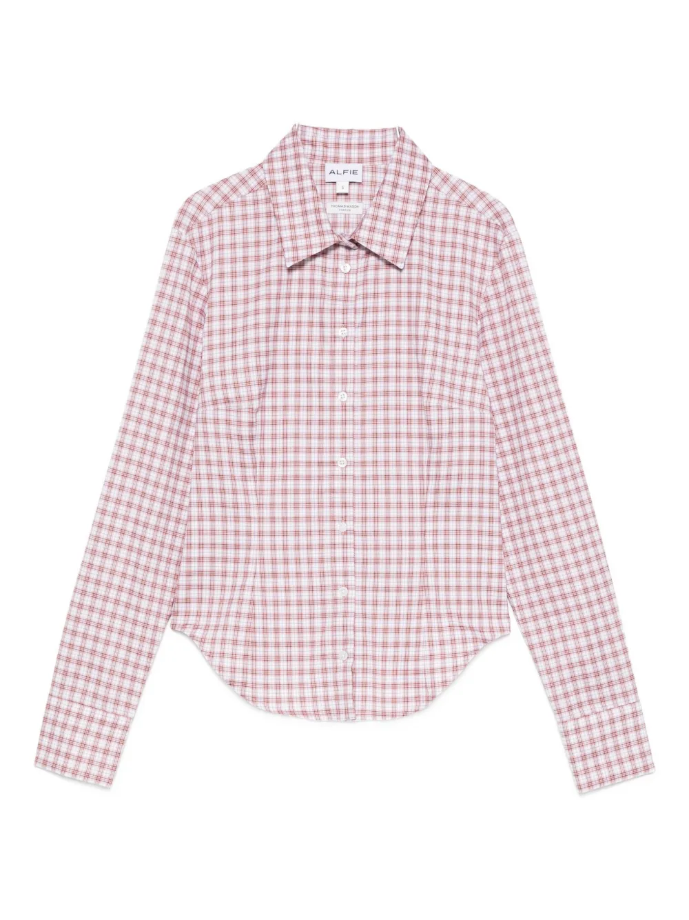 ALFIE checked cotton shirt | Red | Image 1