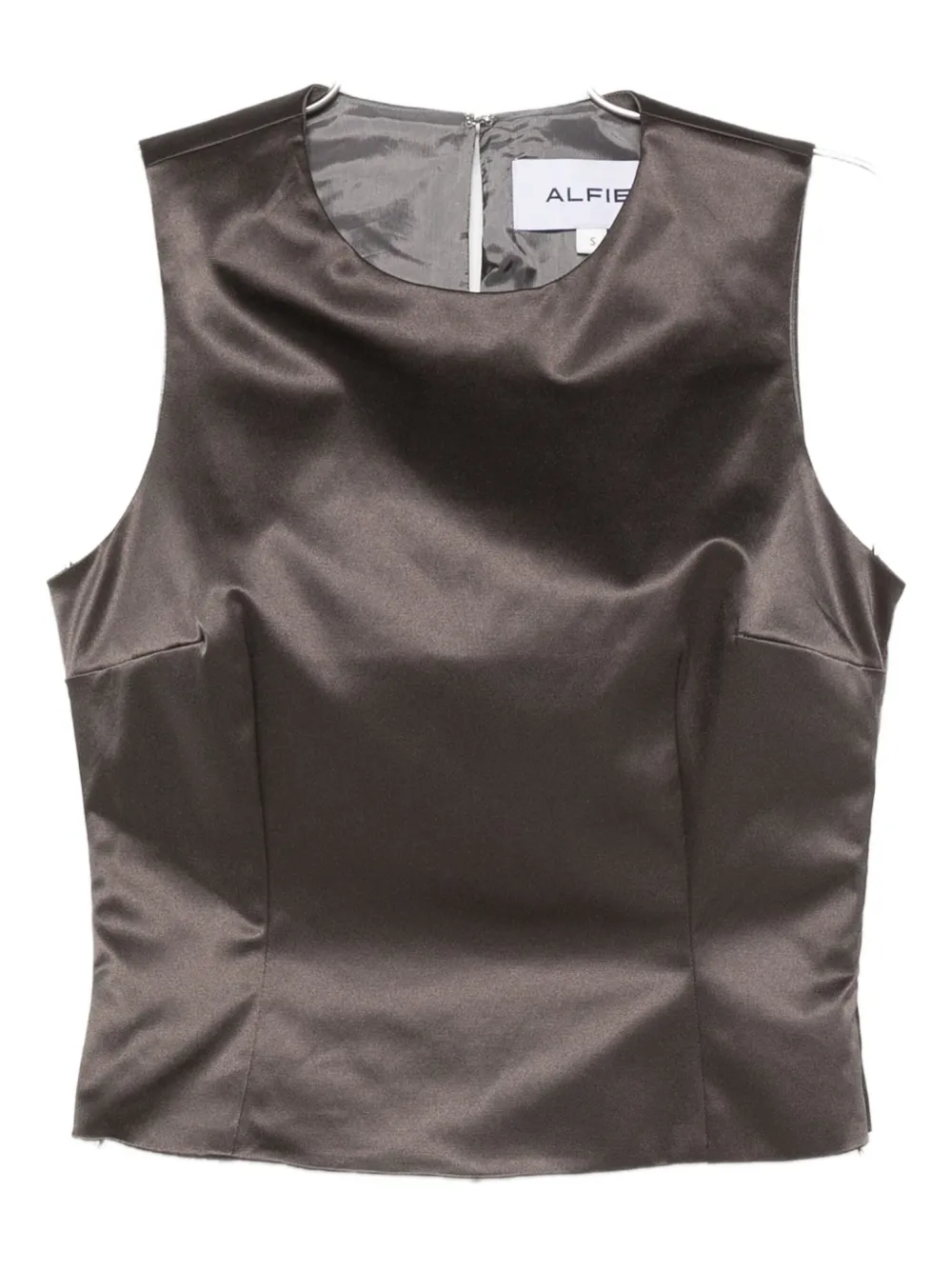 ALFIE Nori satin tank top | Grey | Image 1