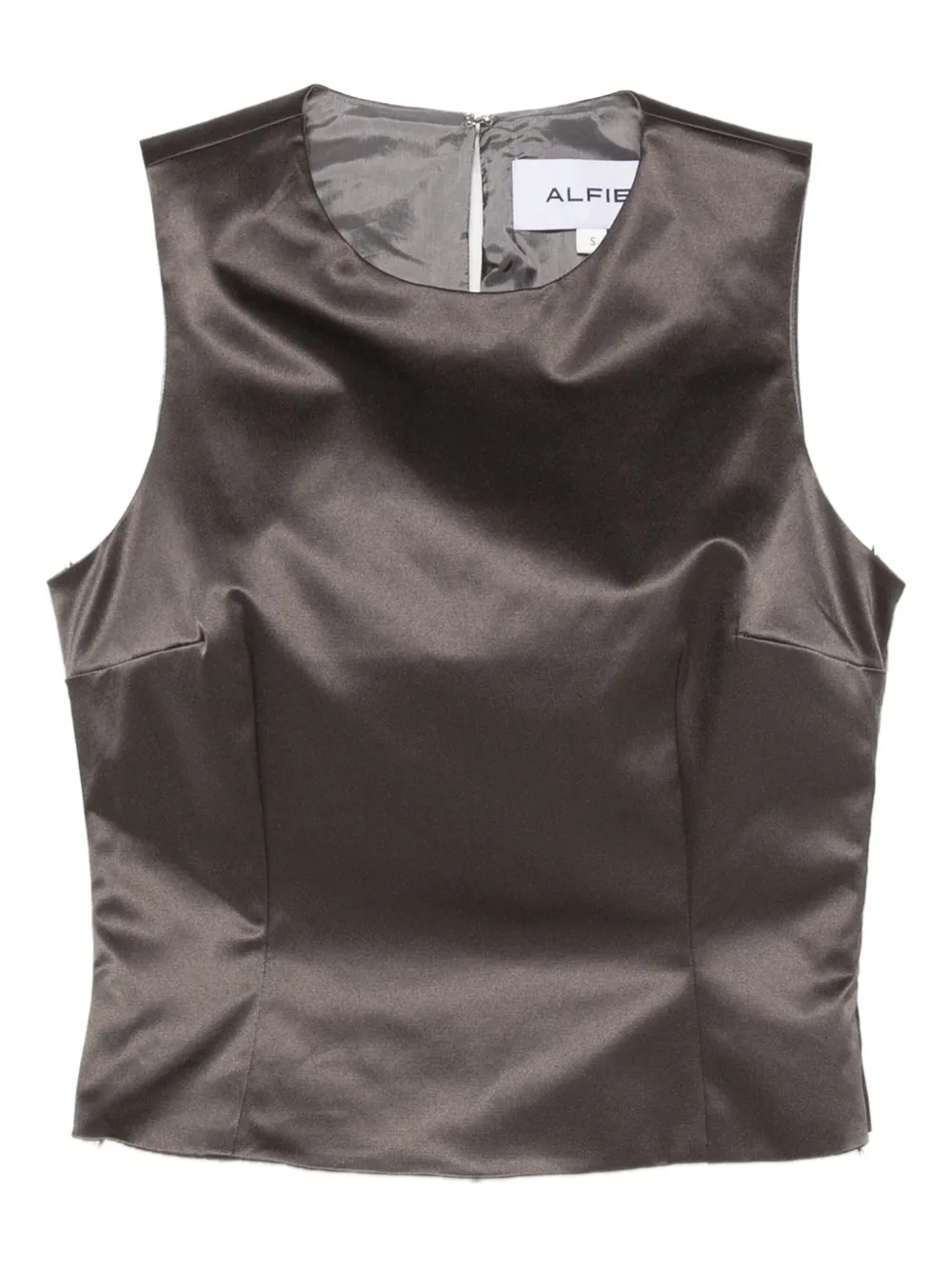 ALFIE Nori satijnen tanktop Grijs