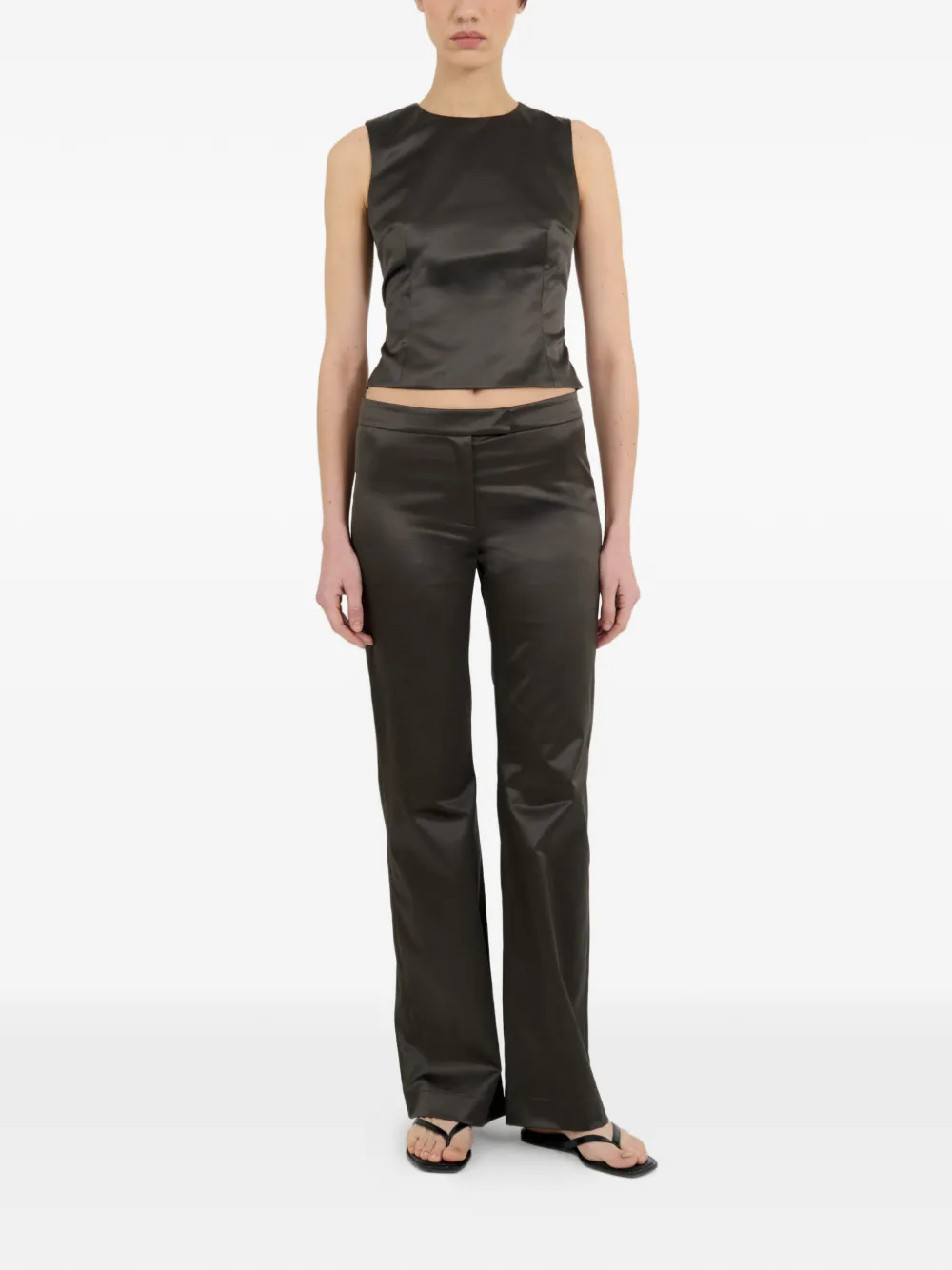  Alfie Nori Satin Tank Top - Grey 