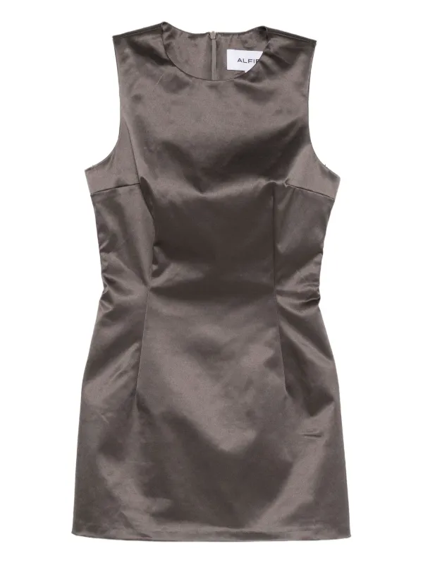 ALFIE Nori Satin Mini Dress Grey FARFETCH RO