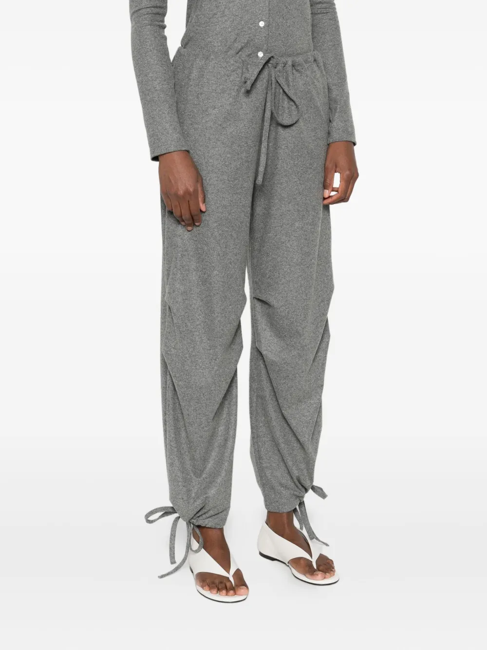 Alfie Grace Wide-leg Trousers In Gray