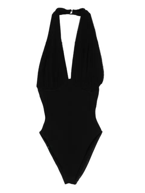 Paris Georgia draped halterneck bodysuit