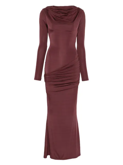 Paris Georgia draped maxi dress