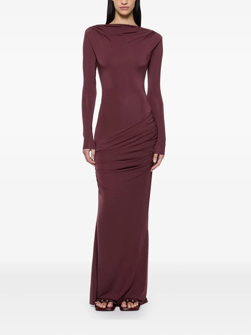 Paris Georgia draped maxi dress - Rot