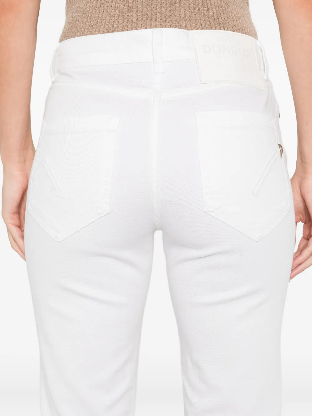 DONDUP cropped trousers Wit
