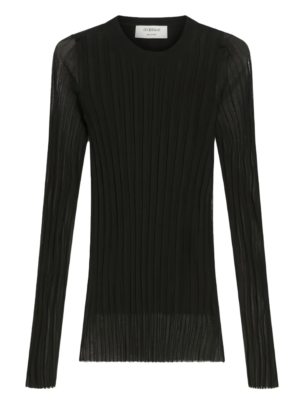 Max Mara Acino セミシアートップ - ブラック Max Mara Acino セミシアートップ - ブラック