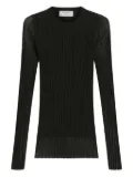 Max Mara Acino semi-sheer top - Black