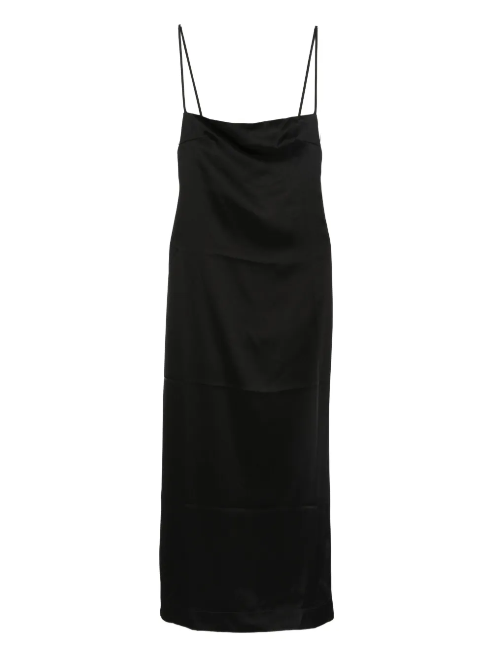 Paris Georgia Phoebe Slip Midi Dress In Black