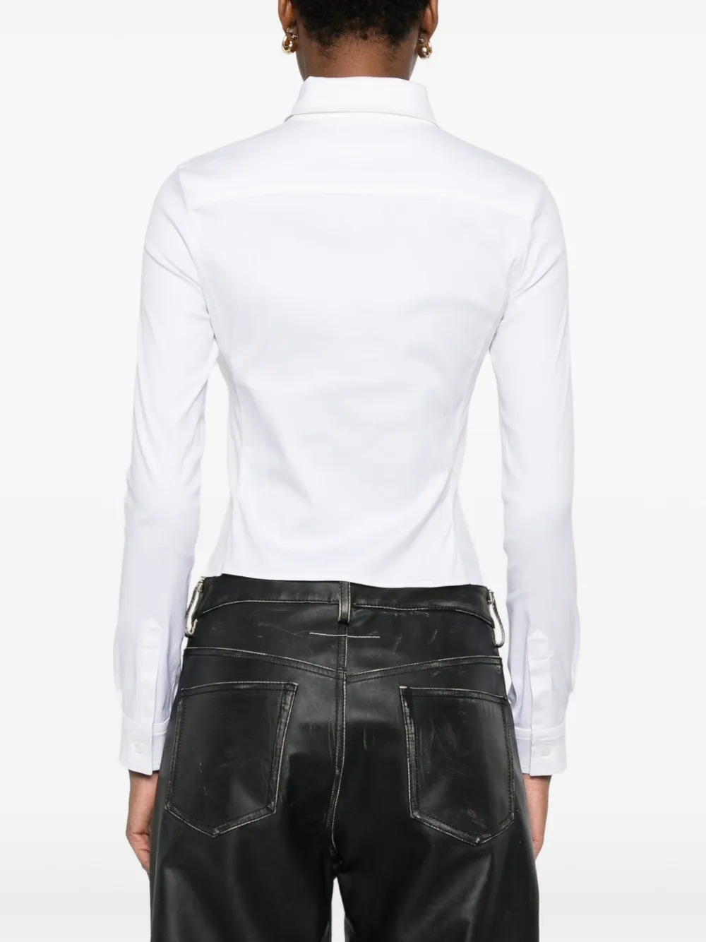 Balenciaga Blouse met ruches Wit