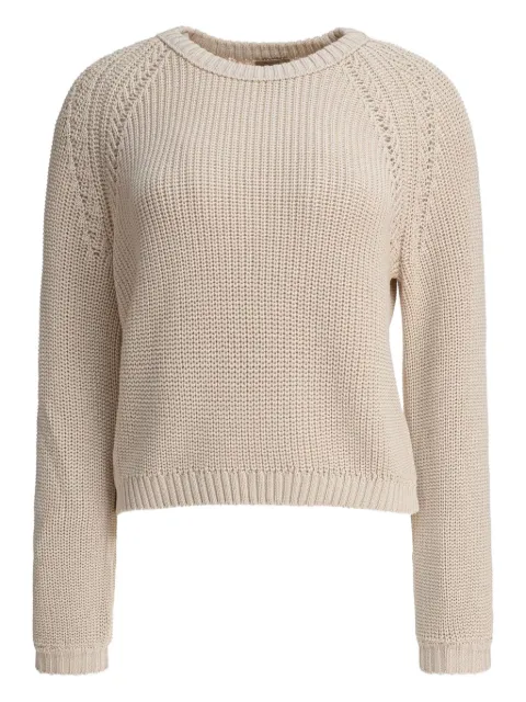 RAKKI cotton-knit raglan-sleeve sweater