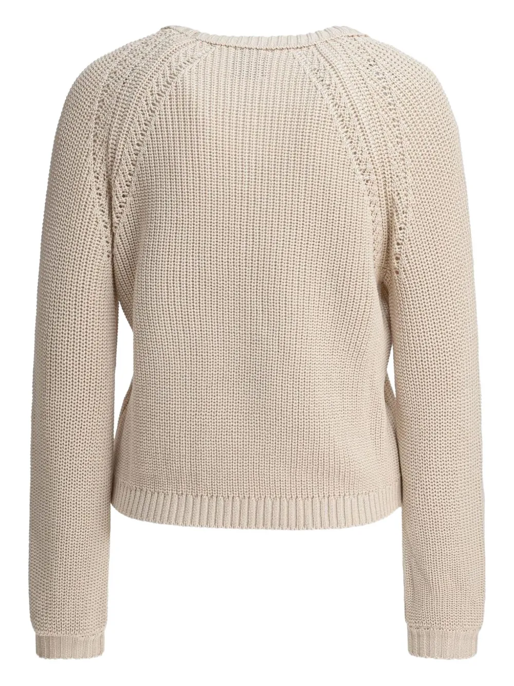 RAKKI cotton-knit raglan-sleeve sweater | Knitted Sweaters | Image 2