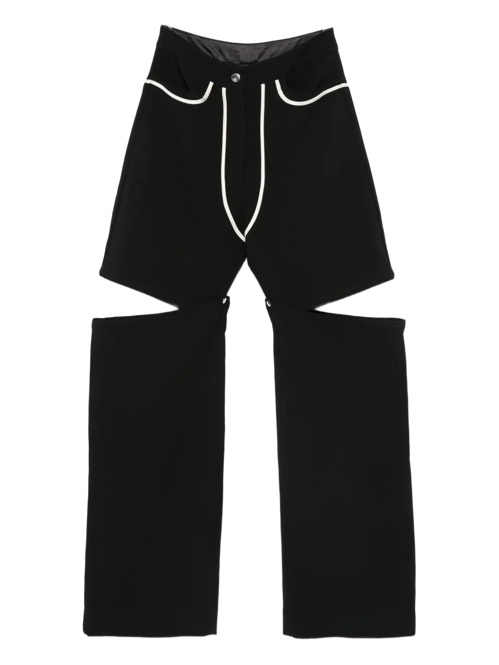 Paris Georgia Emelio cut-out trousers | Black | Image 1