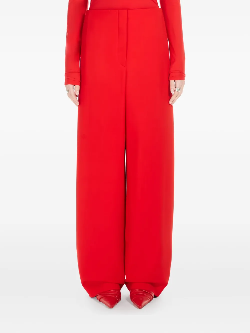 Sportmax panelled trousers - Rood