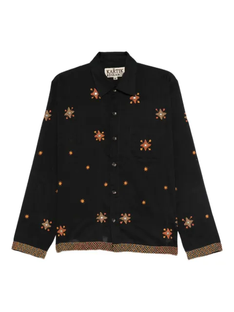 Kartik Research star-embroidered shirt