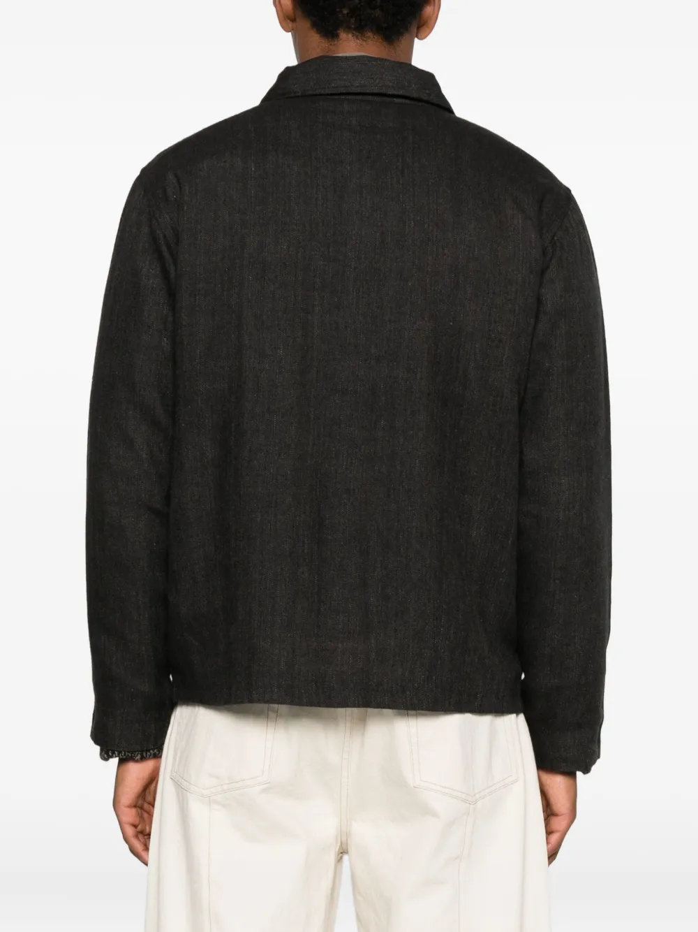  Kartik Research Embroidered-sprig Jacket - Grey 