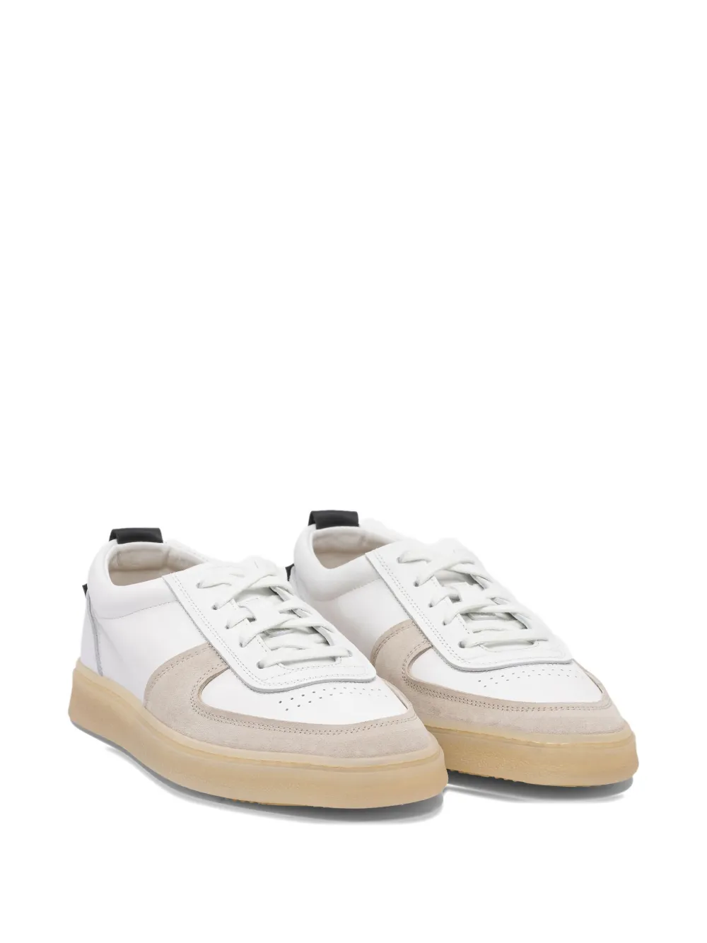 Henderson Baracco suede leather sneakers White