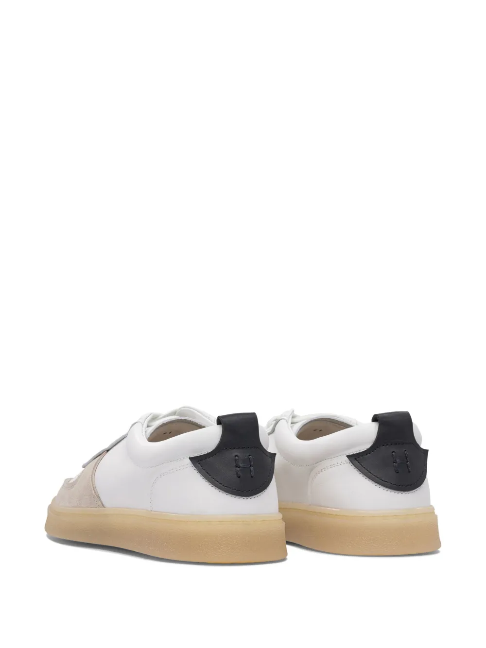 Henderson Baracco suede leather sneakers White