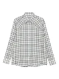 Carter Young plaid button-up shirt - Grey