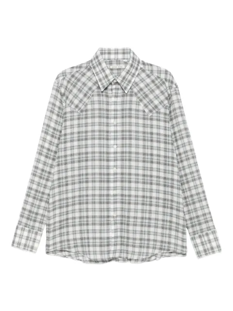 Carter Young plaid button-up shirt