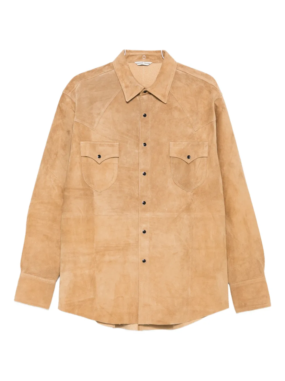 Carter Young Western-style suede shirt - ニュートラル Carter Young Western-style suede shirt - ニュートラル