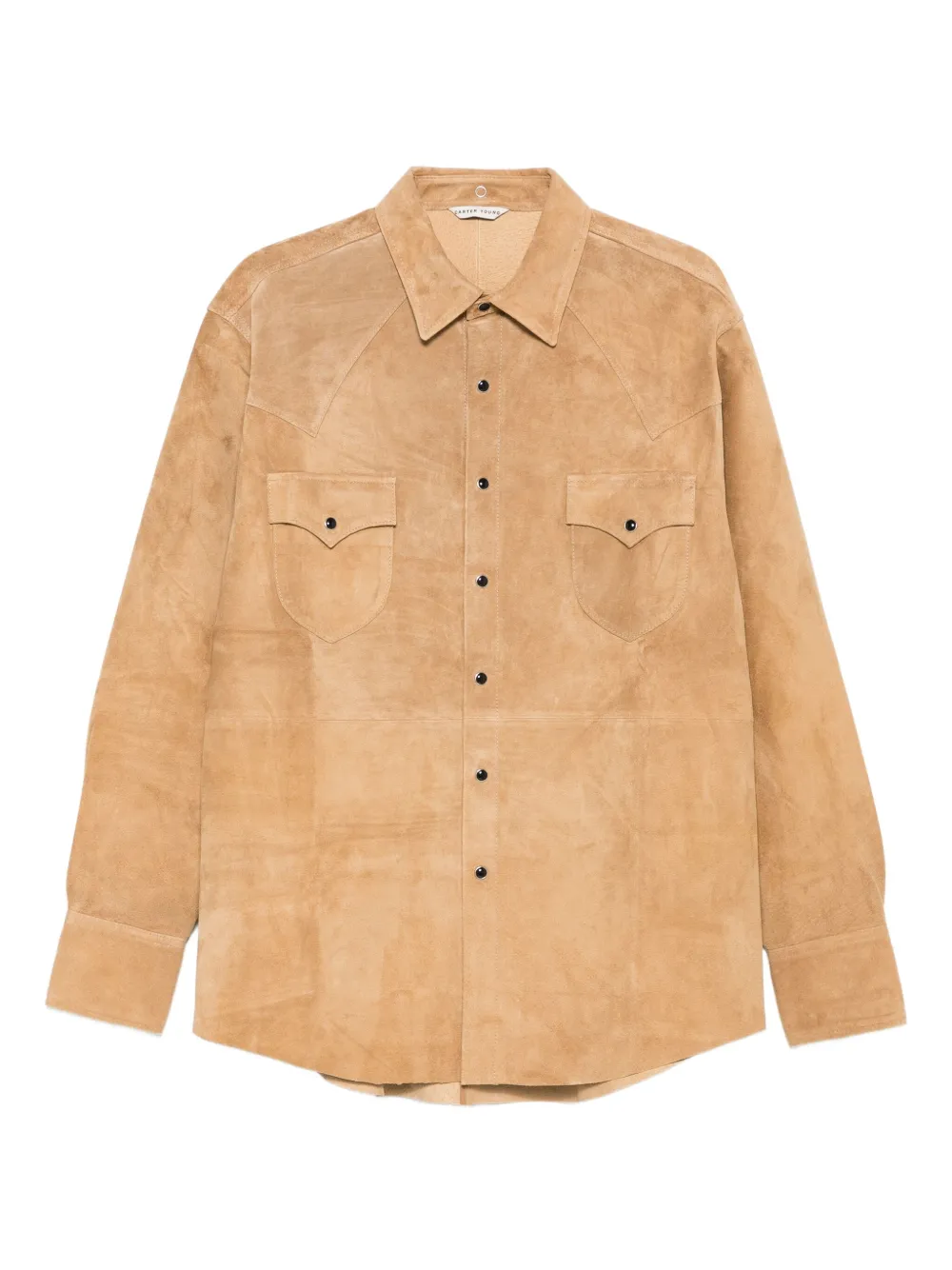 Carter Young Western-style suede shirt | Neutrals | Image 1
