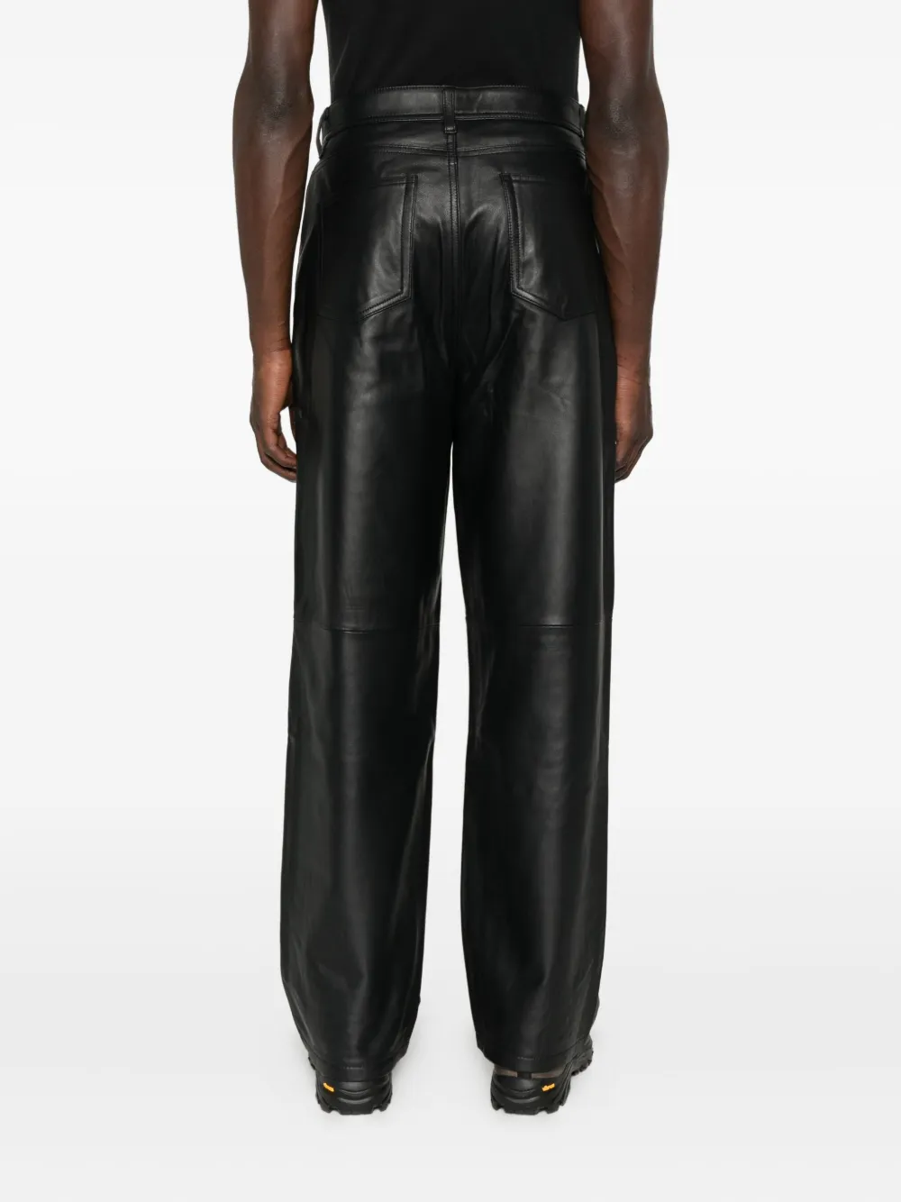 Carter Young Big Ben leren broek Zwart